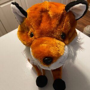 Fox Plush Hat with Ear Pulls and Tail ONE SIZE